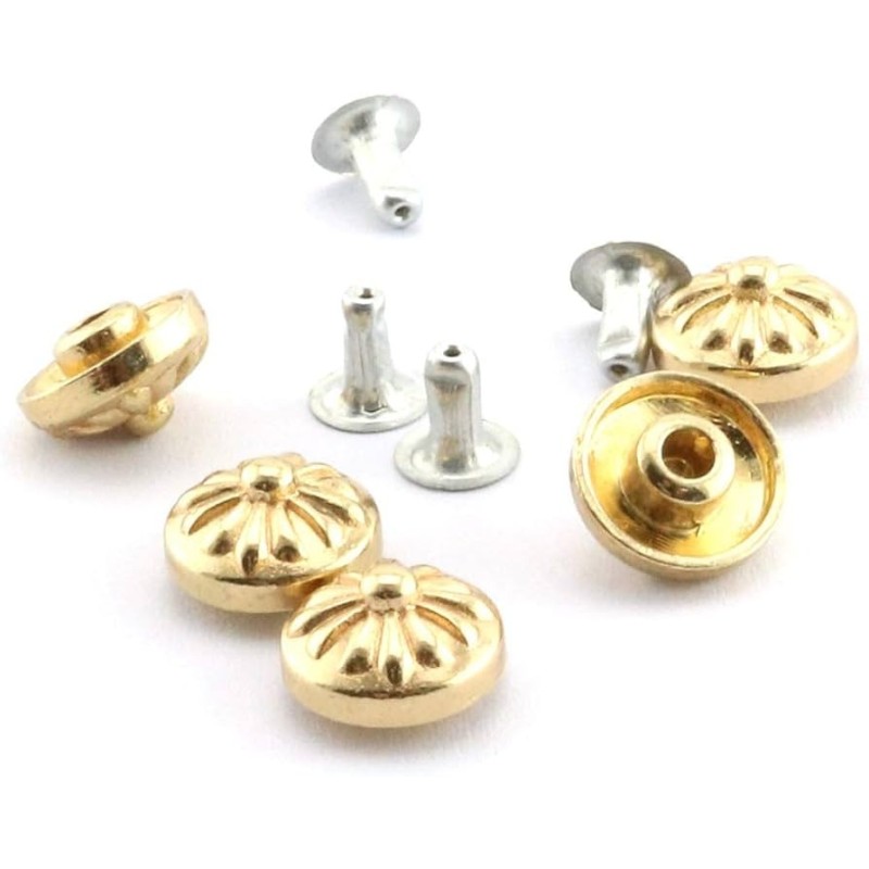 10mm ZINC ALLOY GOLD/SILVER SCREENS