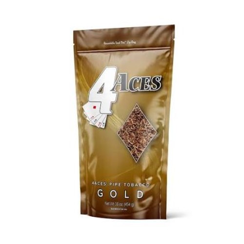 4 ACES GOLD TOBACCO LARGE BAG/16 oz.