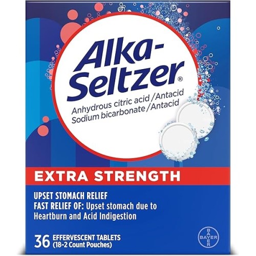 ALKA Seltzer - 325mg/ct - 2ct/pk - 25pk/bx (Original)