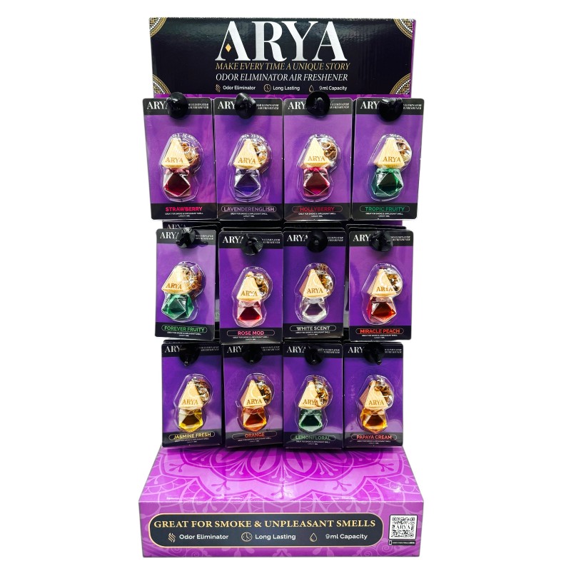 ARYA Air Freshener - Hanging Diffuser - 9ml/ct - 36ct - Counter