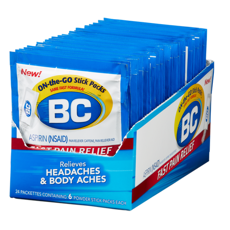BC ASPIRIN (845MG) 24 PACKETTES OF 6-PACKS EACH