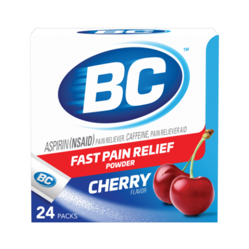 BC Powder - Aspirin - 910mg/ct - 4ct/pk - 6pk/bx (Cherry)