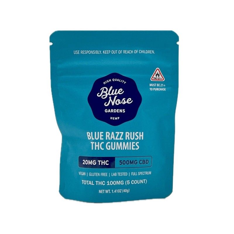 BLUE NOSE 20MG : 500MG | 5CT GUMMIES