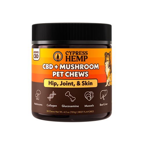 CYPRESS HEMP CBD + Mushroom Pet Chews (Hip, Joint, & Skin)