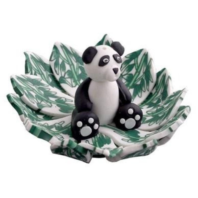 Ceramic Panda Leaf Design