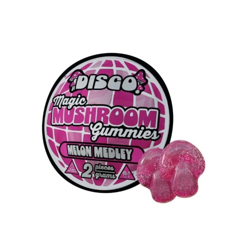 Disco Magic Mushrooms Gummies 2pk Display- Melon Medley