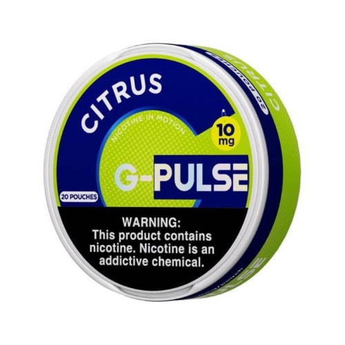 GEEK BAR G-PULSE NICOTINE POUCHES 10MG 5/20 PACKS - CITRUS