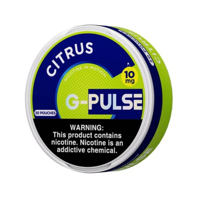 GEEK BAR G-PULSE NICOTINE POUCHES 10MG 5/20 PACKS - CITRUS