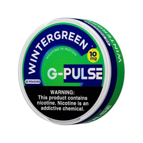 GEEK BAR G-PULSE NICOTINE POUCHES 10MG 5/20 PACKS - WINTERGREEN