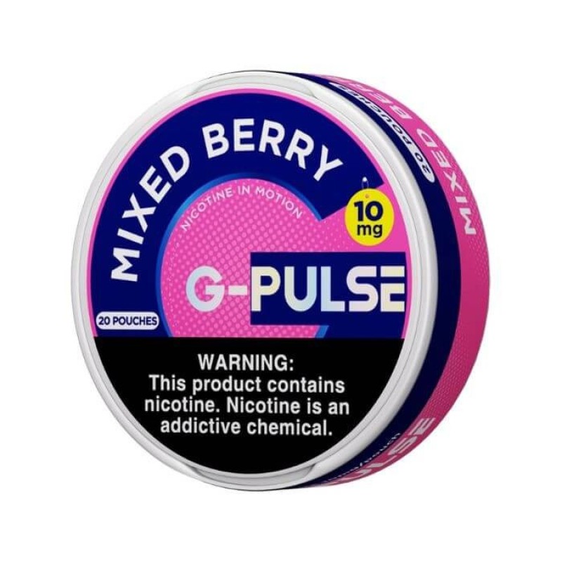 GEEK BAR G-PULSE NICOTINE POUCHES 15MG 5/20 PACKS - MIXED BERRY