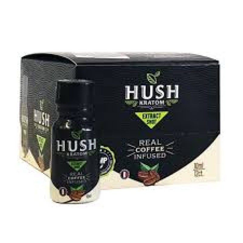 HUSH KRATOM COFFEE INFUSED 10 ML 12CT