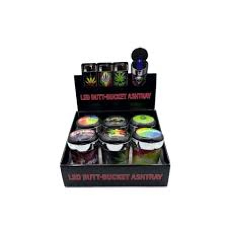 LED Bucket Ashtray 6 count