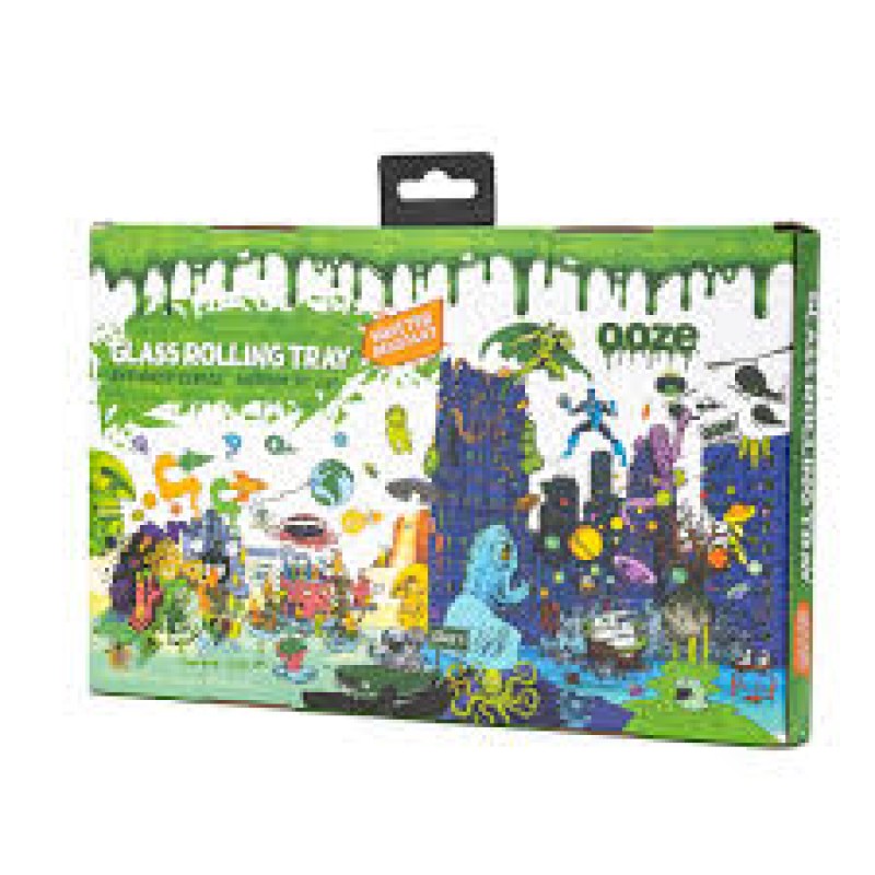 OOZE GLASS ROLLING TRAY MEDIUM